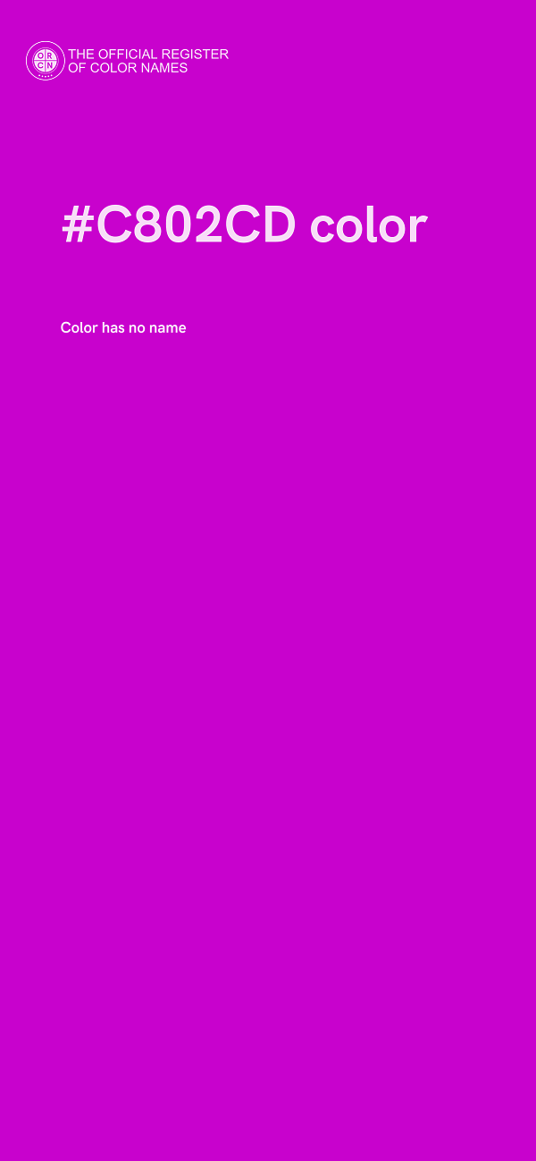 #C802CD color image