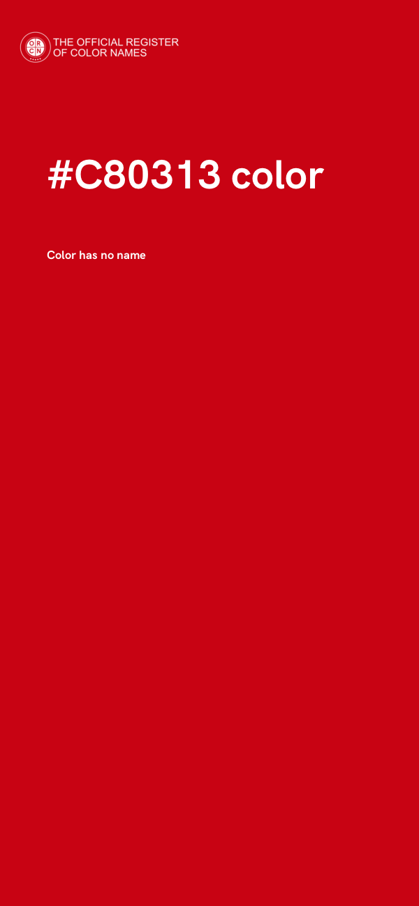 #C80313 color image