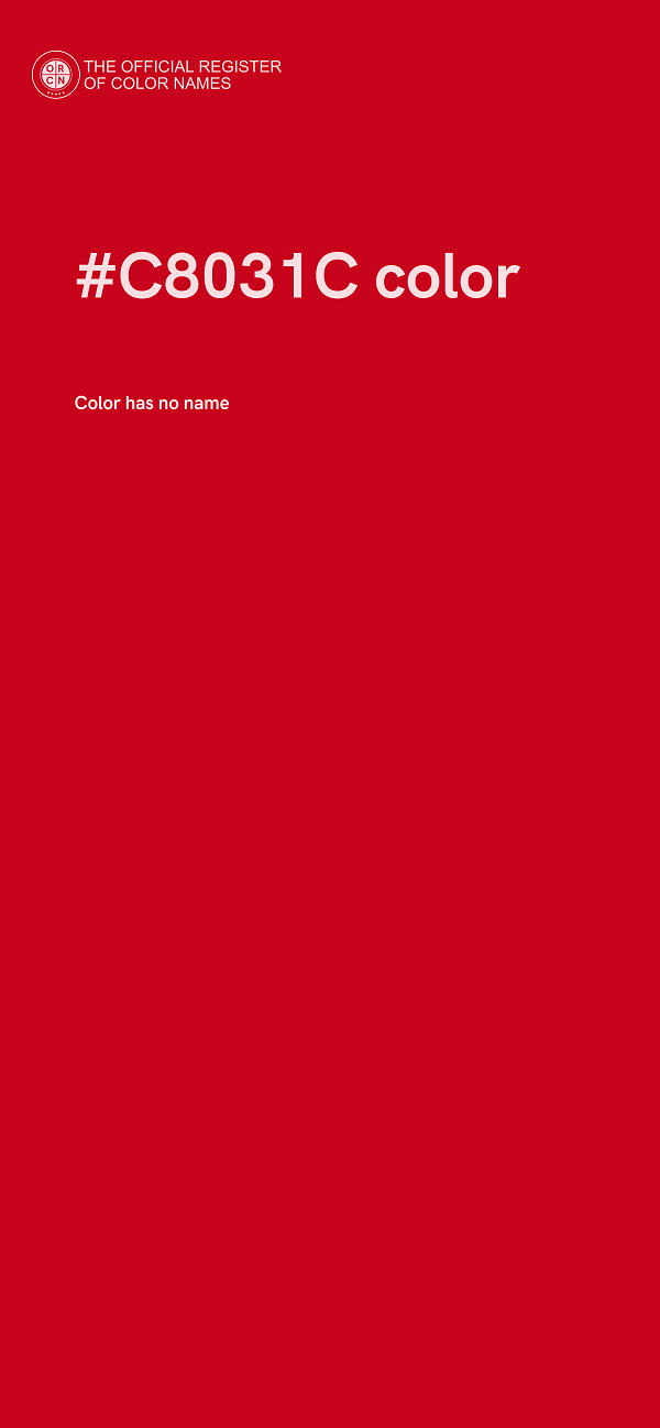 #C8031C color image