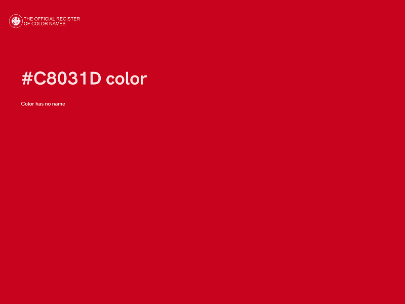 #C8031D color image