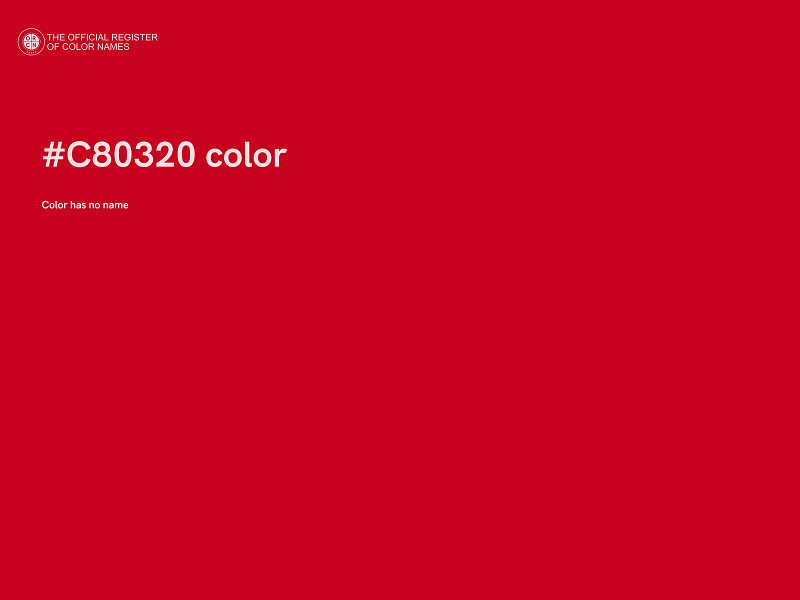 #C80320 color image