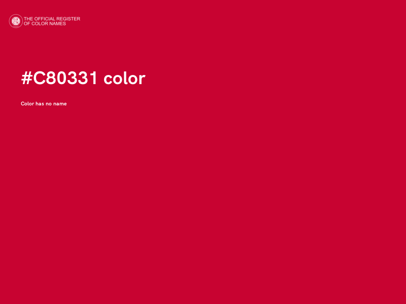 #C80331 color image