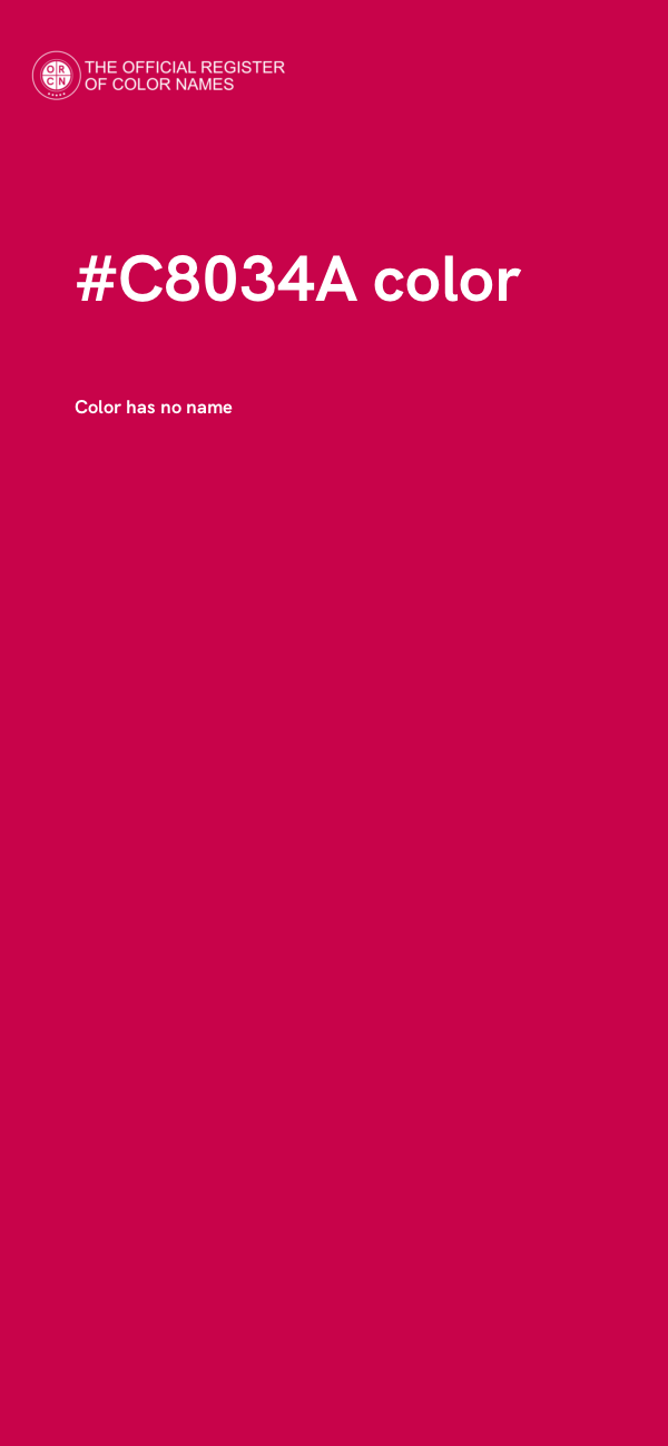 #C8034A color image
