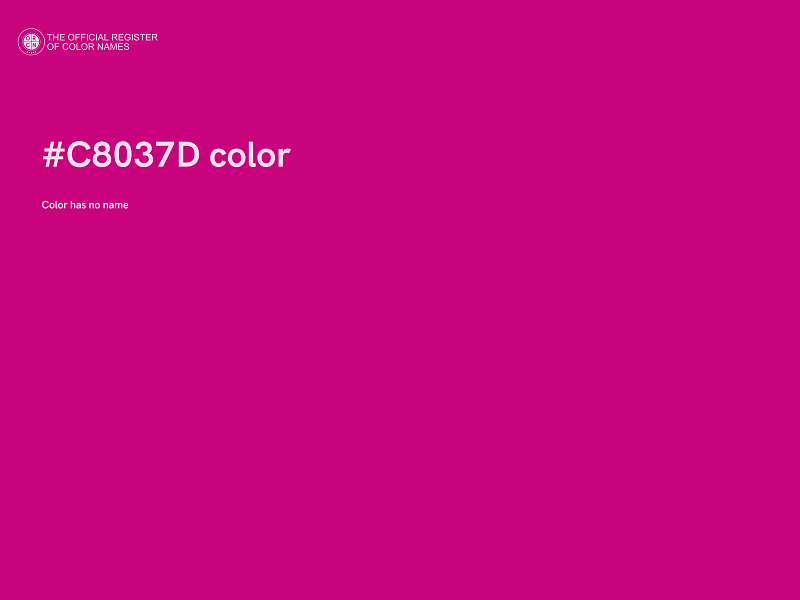 #C8037D color image