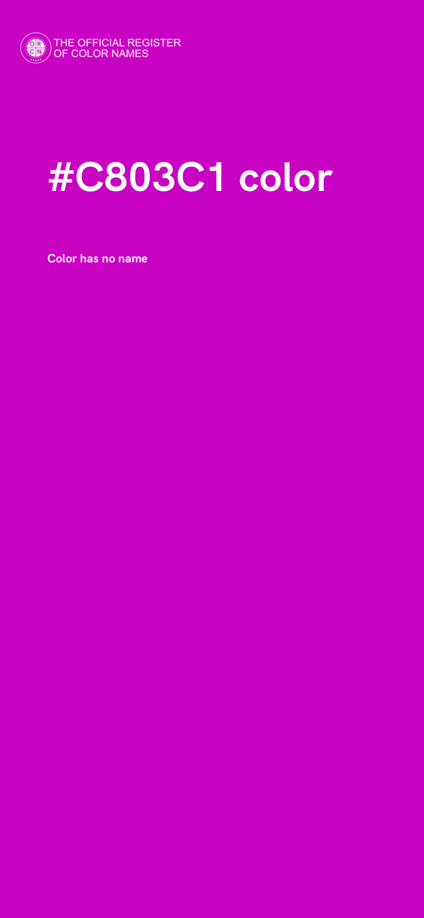 #C803C1 color image
