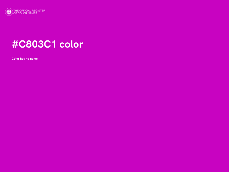 #C803C1 color image