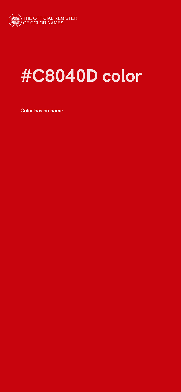 #C8040D color image