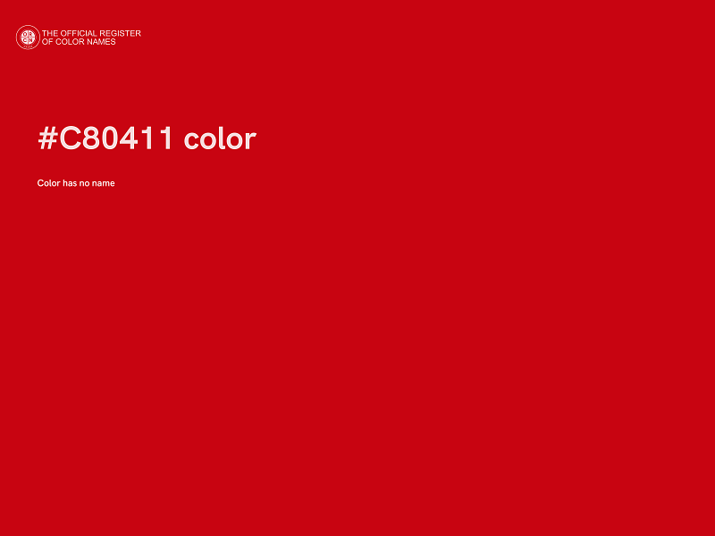 #C80411 color image