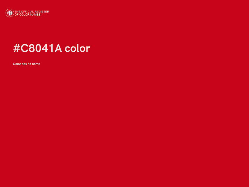 #C8041A color image