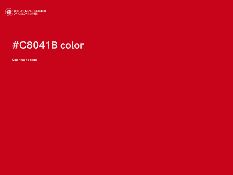 #C8041B color image