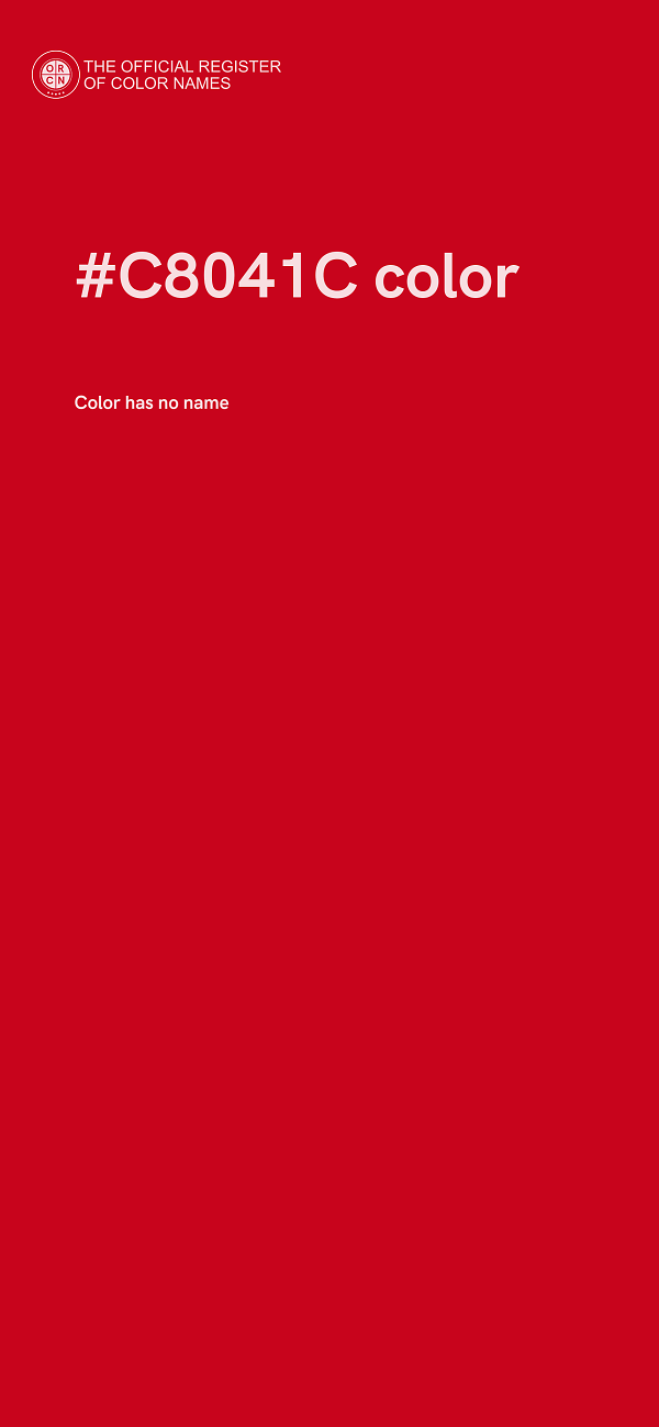 #C8041C color image