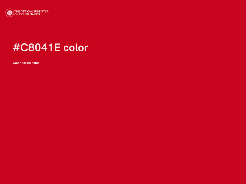 #C8041E color image