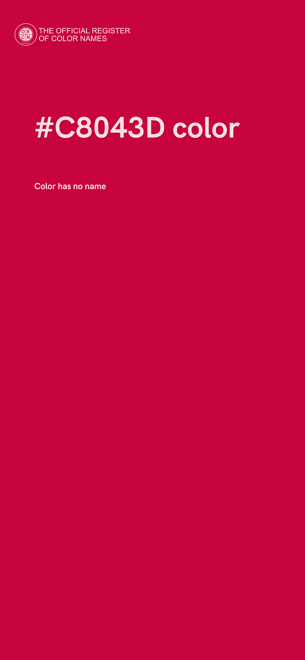 #C8043D color image