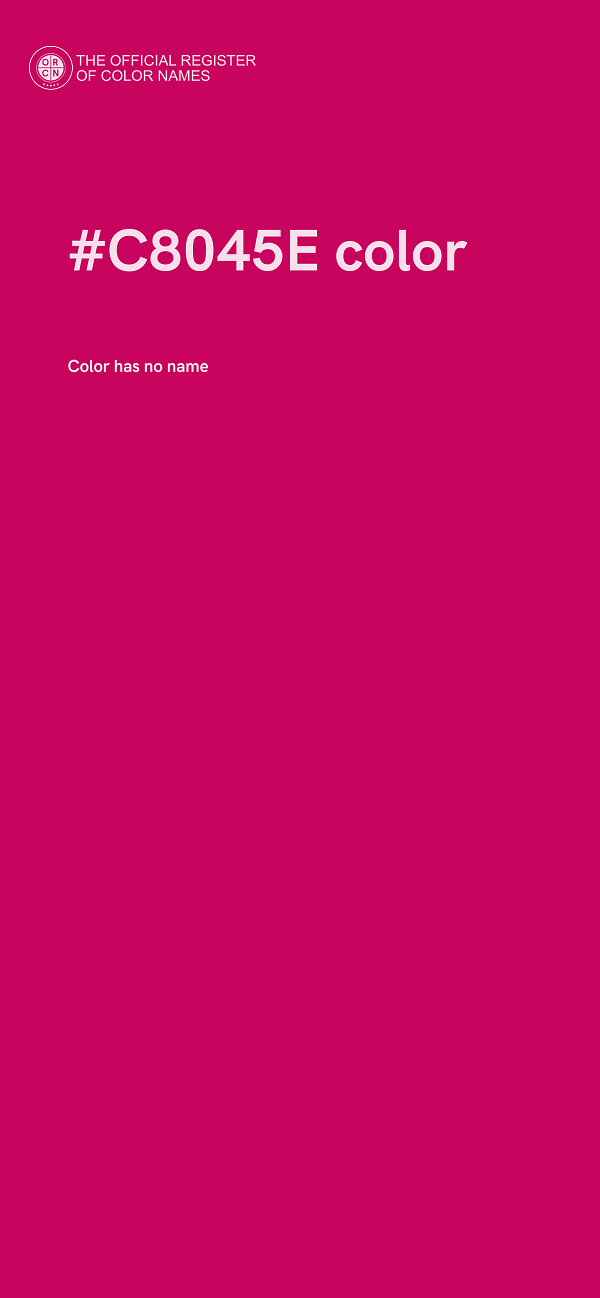 #C8045E color image