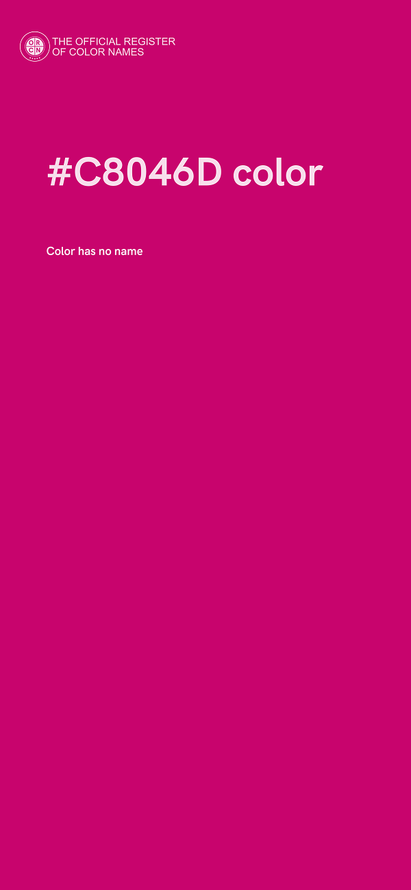 #C8046D color image