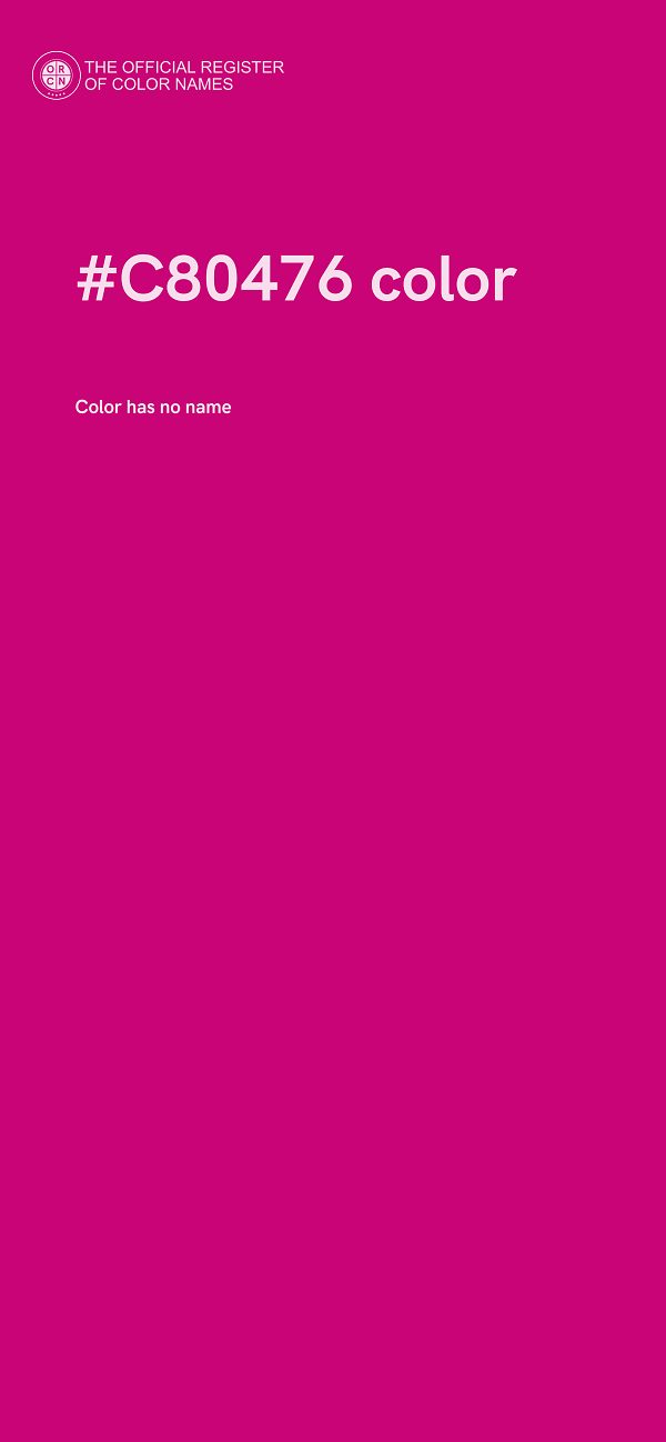 #C80476 color image