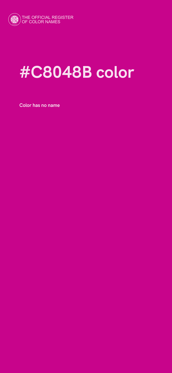 #C8048B color image