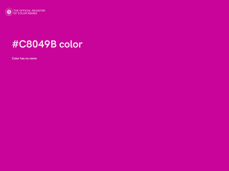 #C8049B color image