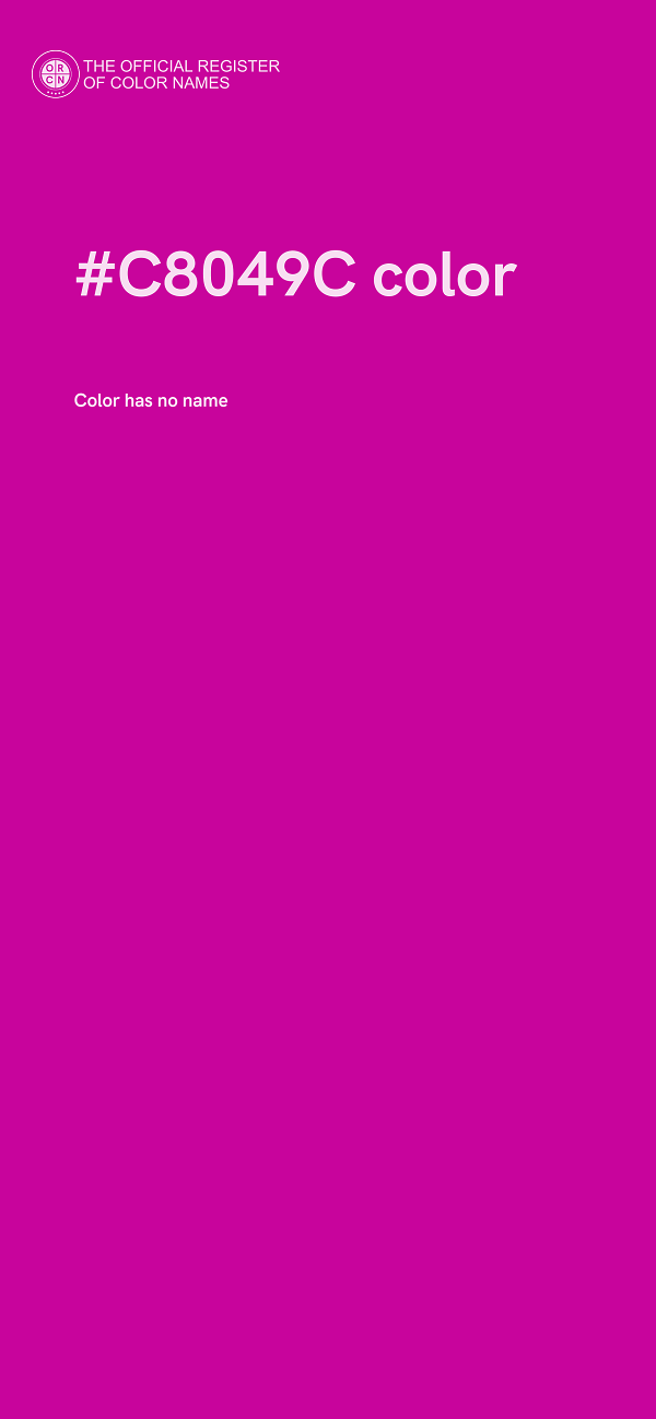#C8049C color image