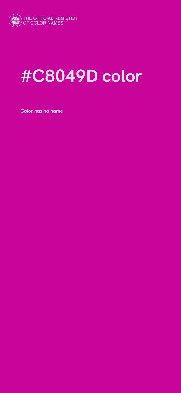 #C8049D color image