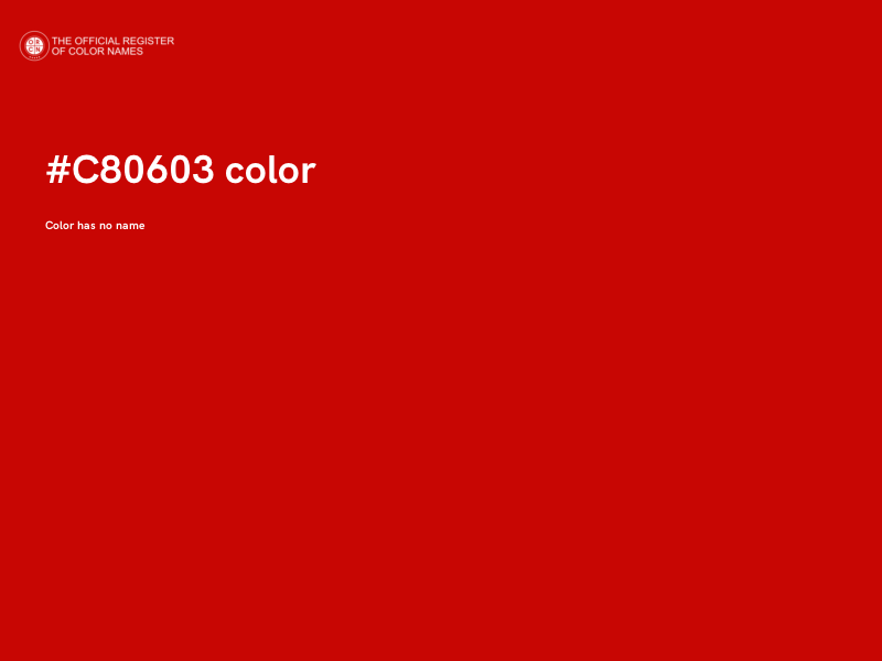 #C80603 color image
