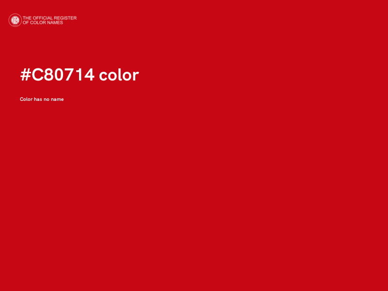 #C80714 color image