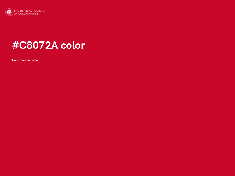 #C8072A color image