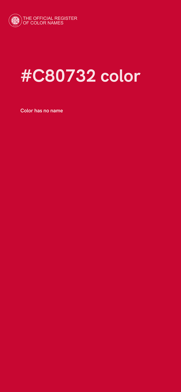 #C80732 color image