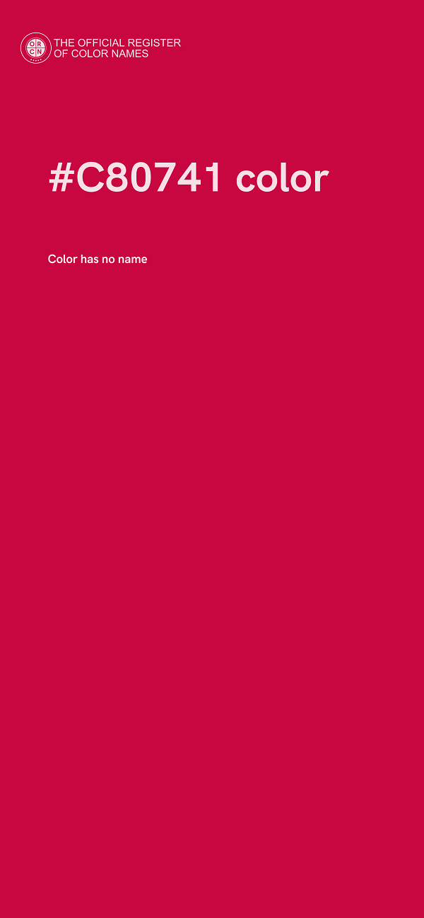 #C80741 color image