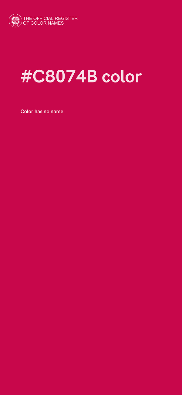#C8074B color image