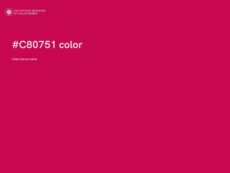 #C80751 color image