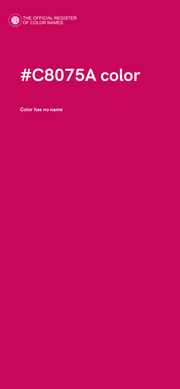 #C8075A color image