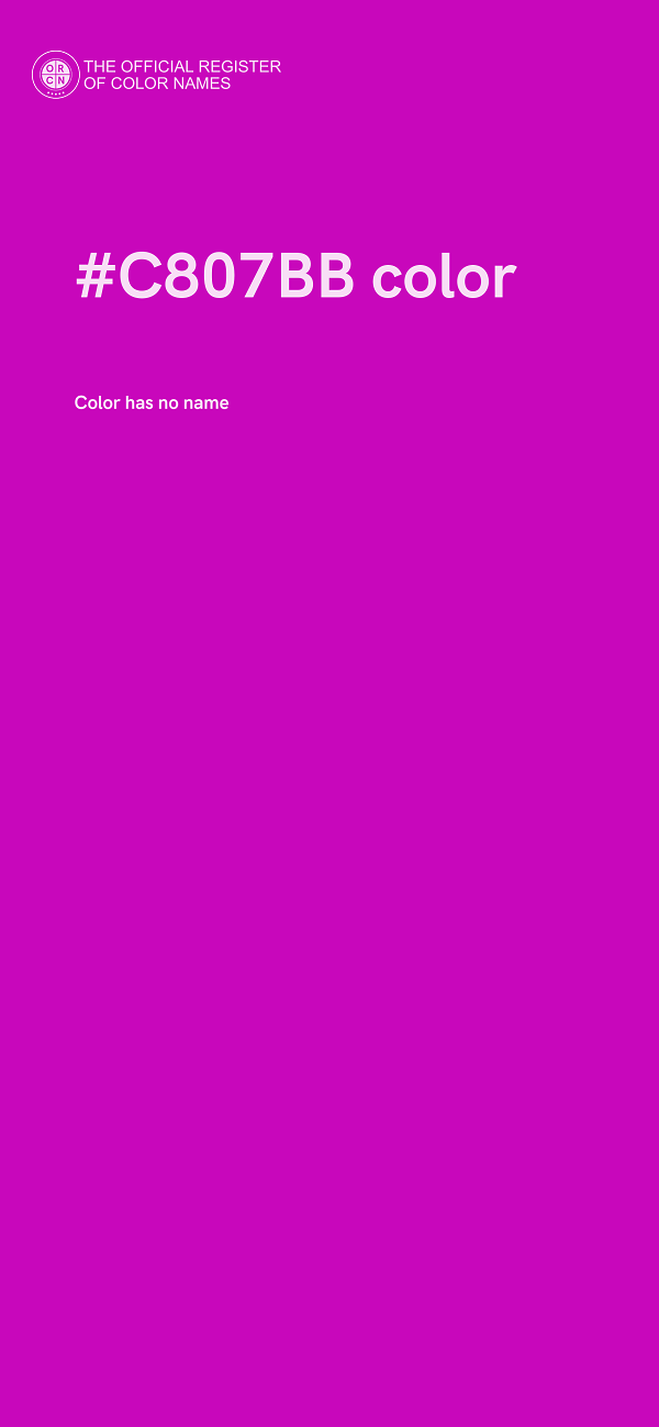 #C807BB color image