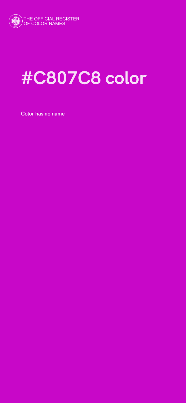 #C807C8 color image