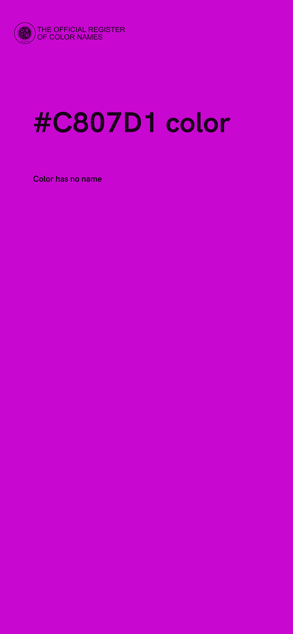 #C807D1 color image