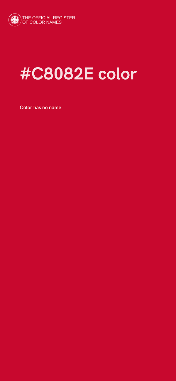 #C8082E color image