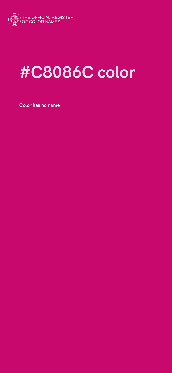 #C8086C color image