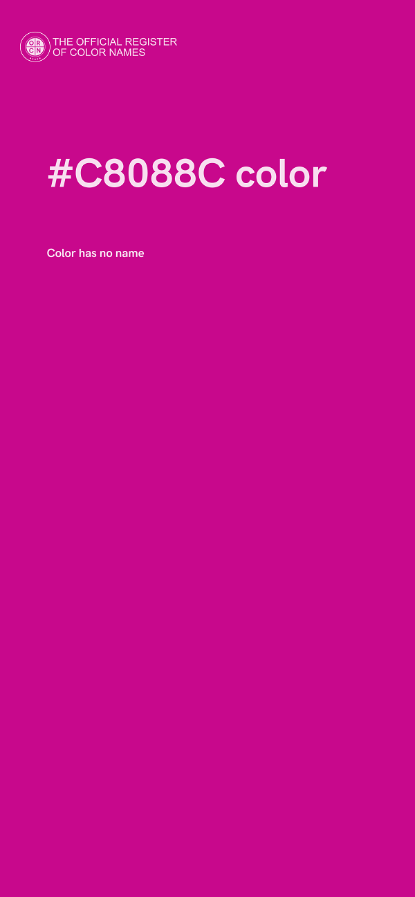 #C8088C color image