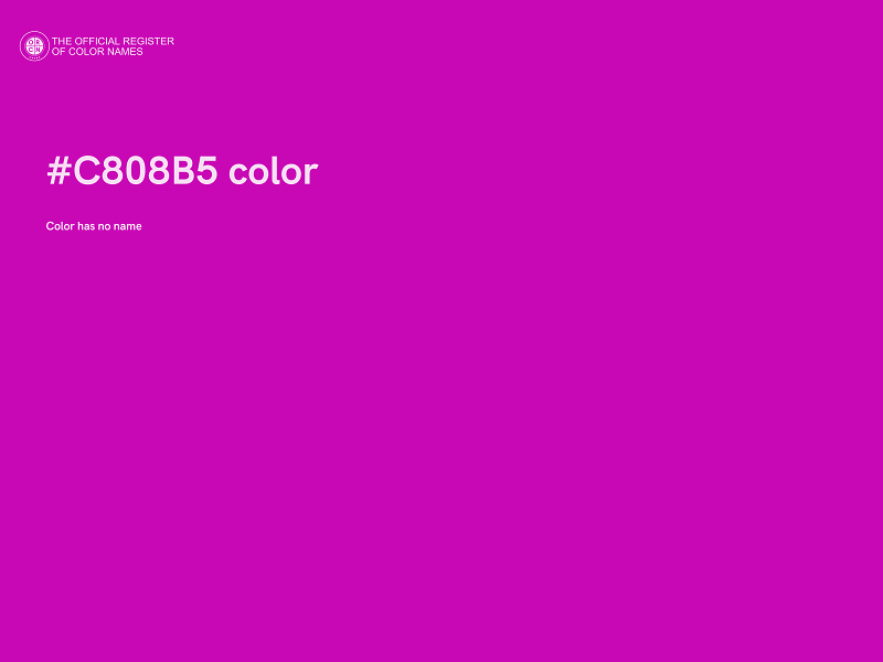 #C808B5 color image