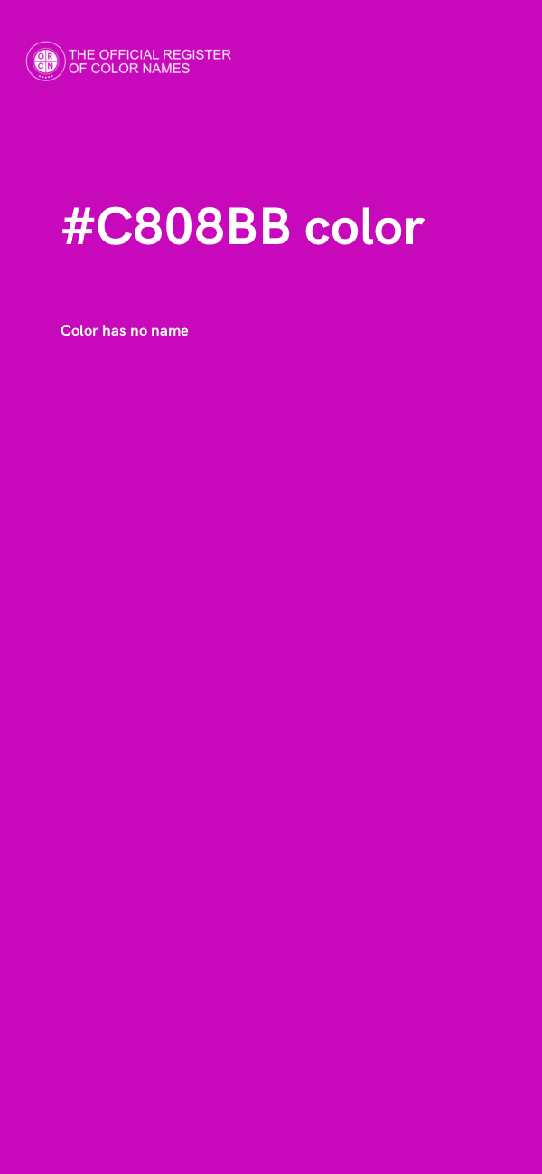#C808BB color image