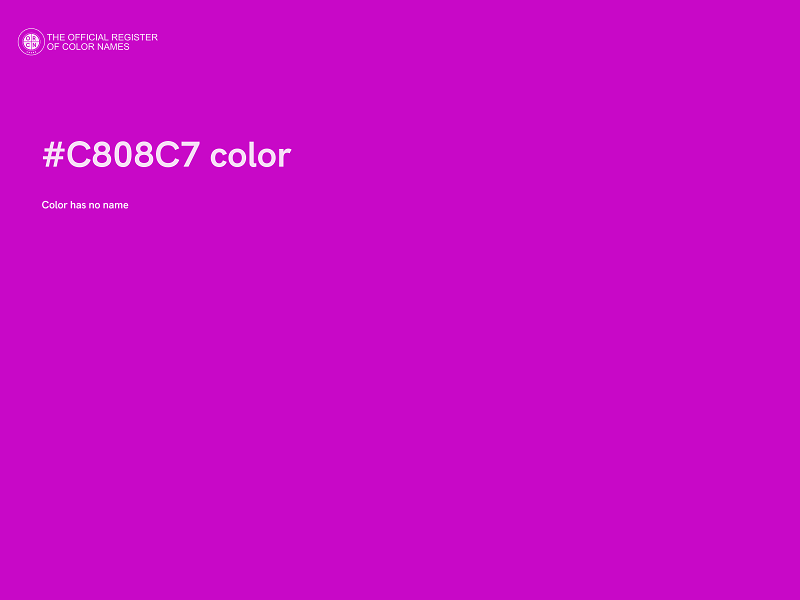 #C808C7 color image