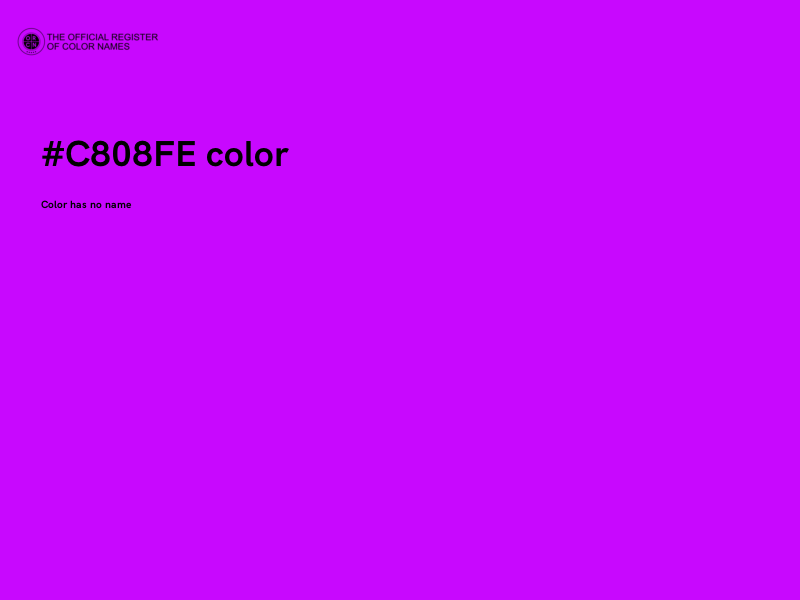 #C808FE color image