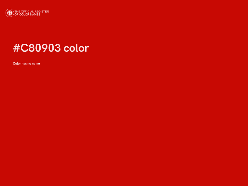 #C80903 color image