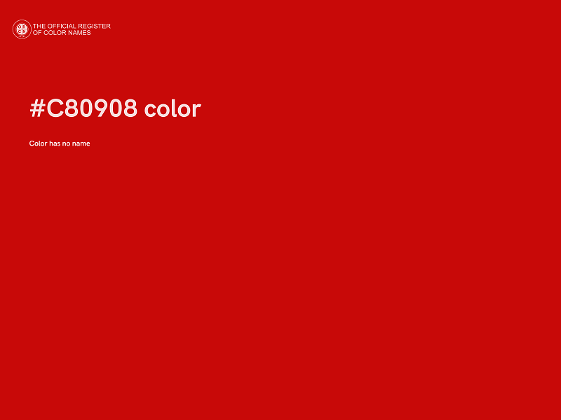 #C80908 color image