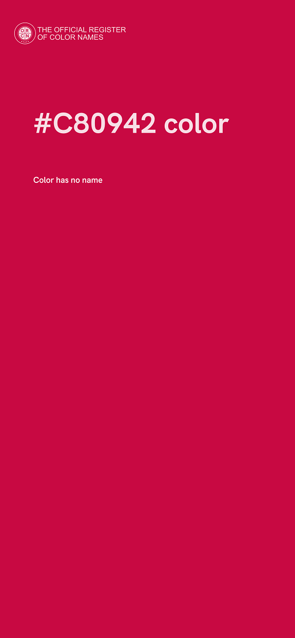 #C80942 color image