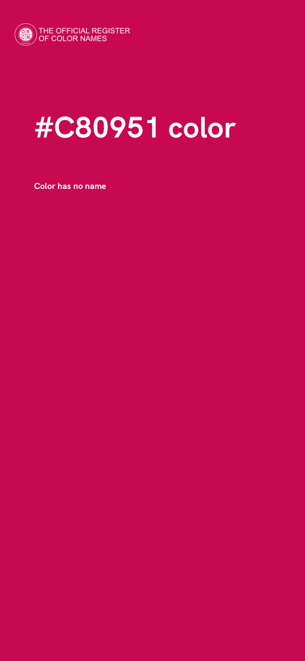 #C80951 color image