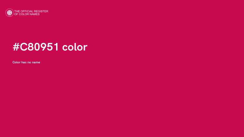 #C80951 color image