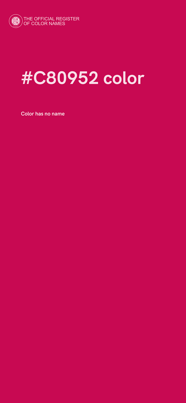 #C80952 color image