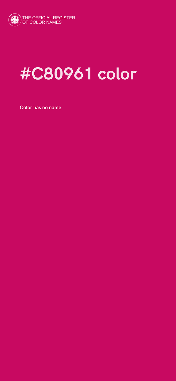 #C80961 color image