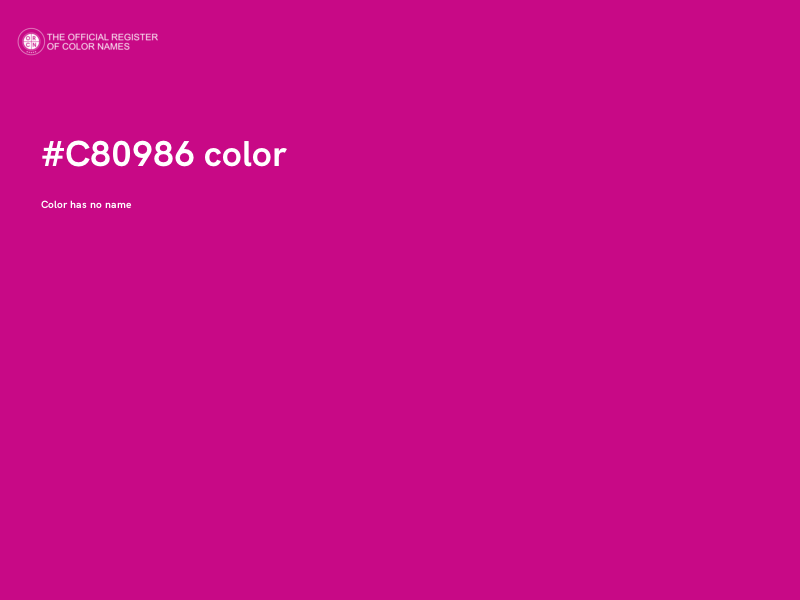 #C80986 color image